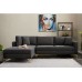 Atelier del Sofa Ugaona garnitura Berlin Left Anthracite Gold