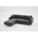 Atelier del Sofa Ugaona garnitura Berlin Left Anthracite Gold