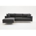 Atelier del Sofa Ugaona garnitura Berlin Left Anthracite Gold