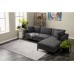 Atelier del Sofa Ugaona garnitura Berlin Right Anthracite Black