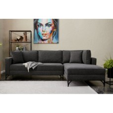 Atelier del Sofa Ugaona garnitura Berlin Right Anthracite Black