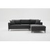 Atelier del Sofa Ugaona garnitura Berlin Right Anthracite Black