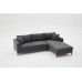 Atelier del Sofa Ugaona garnitura Berlin Right Anthracite Black