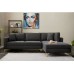 Atelier del Sofa Ugaona garnitura Berlin Right Anthracite Gold