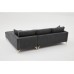 Atelier del Sofa Ugaona garnitura Berlin Right Anthracite Gold