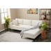 Atelier del Sofa Ugaona garnitura Berlin Right Cream Black