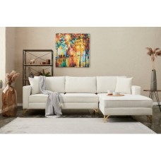 Atelier del Sofa Ugaona garnitura Berlin Right Cream Gold