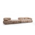 Atelier del Sofa Ugaona garnitura Bubble Corner ( L1 O1 1R Puf) Cream