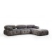 Atelier del Sofa Ugaona garnitura Bubble Corner ( L1 O1 1R Puf) Grey