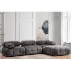 Atelier del Sofa Ugaona garnitura Bubble Corner ( L1 O1 1R Puf) Grey