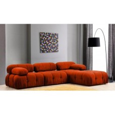 Atelier del Sofa Ugaona garnitura Bubble Corner ( L1 O1 1R Puf) Tile Red