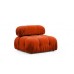 Atelier del Sofa Ugaona garnitura Bubble Corner ( L1 O1 1R Puf) Tile Red