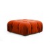 Atelier del Sofa Ugaona garnitura Bubble Corner ( L1 O1 1R Puf) Tile Red