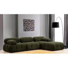 Atelier del Sofa Ugaona garnitura Bubble Green L1 O1 1R PUF