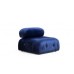 Atelier del Sofa Ugaona garnitura Bubble Velvet Blue L1 O1 1R PUF