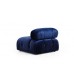 Atelier del Sofa Ugaona garnitura Bubble Velvet Blue L1 O1 1R PUF