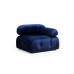 Atelier del Sofa Ugaona garnitura Bubble Velvet Blue L1 O1 1R PUF