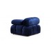 Atelier del Sofa Ugaona garnitura Bubble Velvet Blue L1 O1 1R PUF