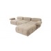 Atelier del Sofa Ugaona garnitura Doblo 3 Seater with Pouffe ( L1 O1 1R Pouffe) Peach