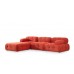 Atelier del Sofa Ugaona garnitura Doblo 3 Seater with Pouffe ( L1 O1 1R Pouffe) Red