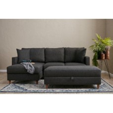 Atelier del Sofa Ugaona garnitura Eva Left Anthracite