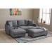 Atelier del Sofa Ugaona garnitura Eva Left Grey