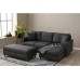 Atelier del Sofa Ugaona garnitura Eva Right Anthracite