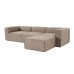 Atelier del Sofa Ugaona garnitura Fora Brown