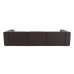 Atelier del Sofa Ugaona garnitura Fora Dark Brown