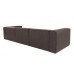 Atelier del Sofa Ugaona garnitura Fora Dark Brown