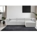 Atelier del Sofa Ugaona garnitura Fora Grey