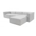 Atelier del Sofa Ugaona garnitura Fora Grey