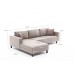 Atelier del Sofa Ugaona garnitura Kale Linen Left Cream