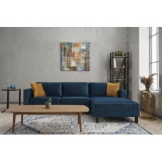 Atelier del Sofa Ugaona garnitura Kale Velvet Right Oil Green