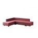 Atelier del Sofa Ugaona garnitura Manama Corner Sofa Bed Left Claret Red