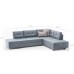 Atelier del Sofa Ugaona garnitura Manama Corner Sofa Bed Right Light Blue