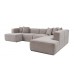 Atelier del Sofa Ugaona garnitura More B (M5 M1 M1 M2 M3) Mocha