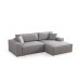 Atelier del Sofa Ugaona garnitura Pırlo Corner Right Light Grey