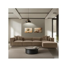 Atelier del Sofa Ugaona garnitura Sora (L1 O1 O1 1R POUFFE ) Brown