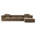 Atelier del Sofa Ugaona garnitura Sora (L1 O1 O1 1R POUFFE ) Brown