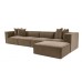 Atelier del Sofa Ugaona garnitura Sora (L1 O1 O1 1R POUFFE ) Brown