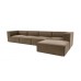 Atelier del Sofa Ugaona garnitura Sora (L1 O1 O1 1R POUFFE ) Brown