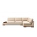 Atelier del Sofa Ugaona garnitura Tulip Corner Right With Pouf Beige