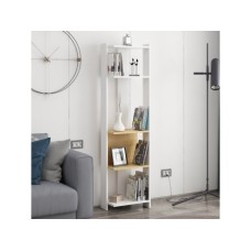 HANAH HOME Polica za knjige Abis Narrow White Oak