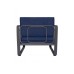 HANAH HOME Baštenska fotelja 700301 Dark Blue