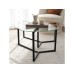 HANAH HOME Sto za dnevnu sobu Bellisimo Black (2 kom)