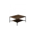 HANAH HOME Sto za dnevnu sobu Black Line Walnut Black 1