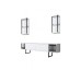 HANAH HOME TV polica Chrome Line White Black (618BLY1143)