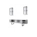 HANAH HOME TV polica Chrome Line White Black (618BLY1143)