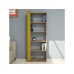 HANAH HOME Polica za knjige City Walnut Yellow